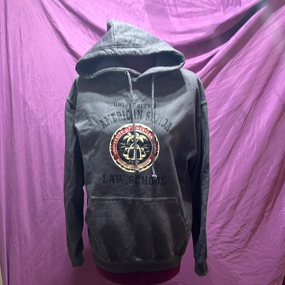 American Samoa Law School Gray Hoodie Medium